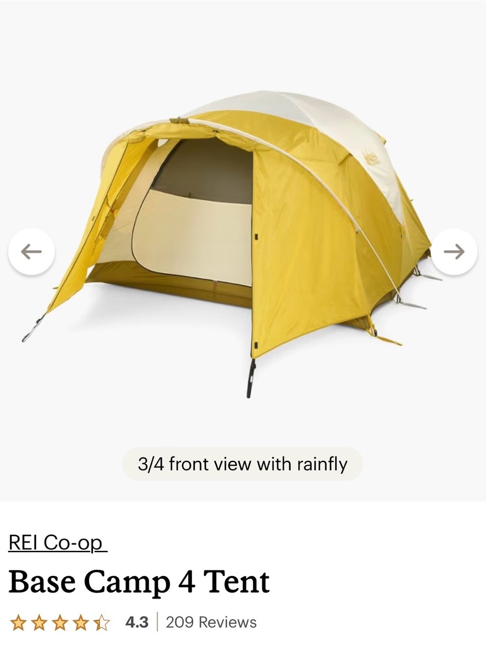 NWT BRAND NEW NEVER OPENED-REI Base Camp 4 Tent AND Footprint $550 Retail